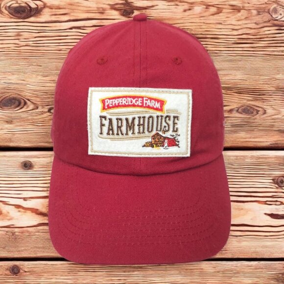 Pepperidge Farm Adjustable Cap Farmhouse Patch Logo Trucker Baseball Hat - Picture 1 of 14